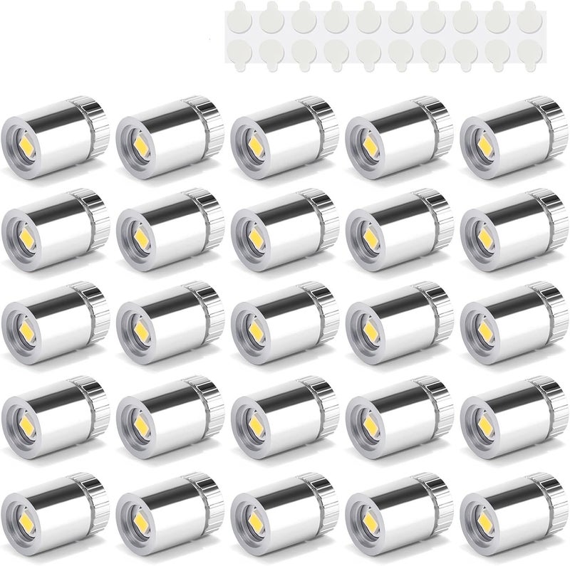 Taysing 20 Pack Small Spotlight Battery Operated LED Lights Cordless Miniature Spot Light for Artwork, Paintings, Jewelry, Display Cases, handicrafts, Models, Toys, Puzzles(Pink) - Image 1